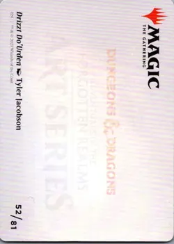 Drizzt Do'Urden Art Card S Art Series: Adventures in the Forgotten Realms 52 NM - Image 2