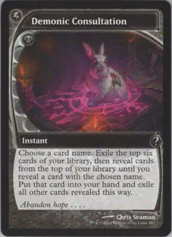Demonic Consultation (Future Sight) U Mystery Booster 2 181 NM - Image 1