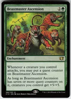 Beastmaster Ascension 186 Rare Commander 2014 Magic: The Gathering LP - Image 1
