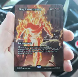 Fiery Emancipation (Borderless) Marvel Superheros- MTG Regular - never played - Image 1