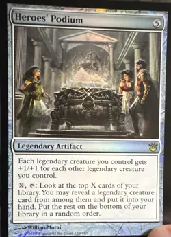 Heroes' Podium MTG Magic 2015 M15 159/165 Rare Legendary Artifact English - Image 1