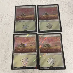 Plains (306) (Surge Foil) NM) Warhammer 40,000 40K Magic MTG 4x - Image 1