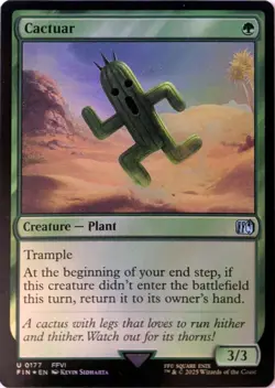 Cactuar 177 UC FINAL FANTASY Magic: The Gathering Foil NM - Image 1