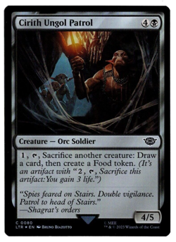 Cirith Ungol Patrol 0080 Common Foil Lord of the Rings MTG Near Mint - Image 1