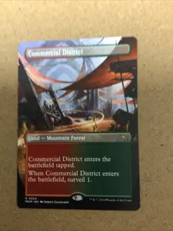 Magic MTG Commercial District MKM 0324 Borderless Regular Rare - Image 1