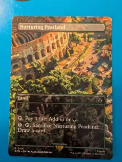 Magic The Gathering 🇨🇦 Only Nurturing Peatland Norm Borderless Ass Creed M 114 - Image 1