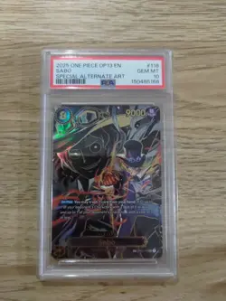 One Piece Sabo OP07-118 Special Alt Art PSA 10 Gem Mint English - Image 1
