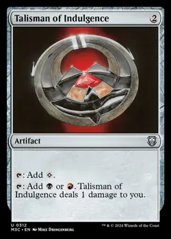Talisman of Indulgence - MH3 Commander (M3C) - (Near Mint NM) - Image 1