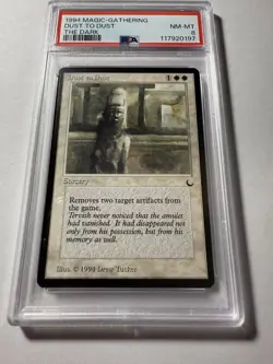 Dust to Dust The Dark 1994 MTG PSA 8 NM-MT Near Mint to MINT Vintage - Image 1