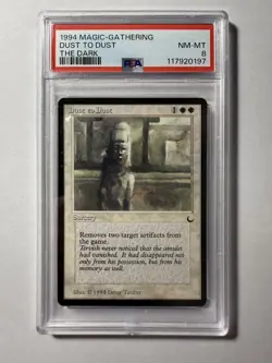 Dust to Dust The Dark 1994 MTG PSA 8 NM-MT Near Mint to MINT Vintage - Image 2