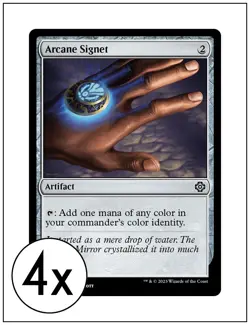 4x Arcane Signet, Lost Caverns of Ixalan Commander, Magic MTG NM - Image 1