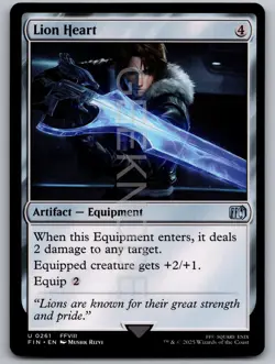 Lion Heart 261 Uncommon FINAL FANTASY Magic: The Gathering Near Mint - Image 1