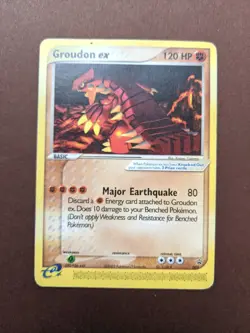 2003 Pokemon Card Groudon 002 ex-Black Star - Image 1