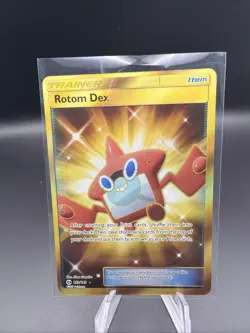Rotom Dex 159/149 Sun & Moon Full Art Secret Rare Holo Pokemon Card LP+ - Image 1