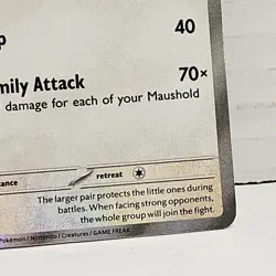 Maushold 210/091 SV: Paldean Fates Holo Baby Shiny Foil Mint Pokemon Card - Image 3
