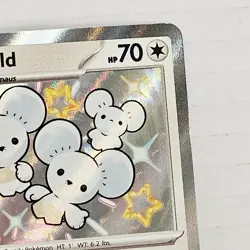 Maushold 210/091 SV: Paldean Fates Holo Baby Shiny Foil Mint Pokemon Card - Image 4