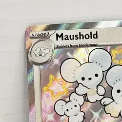 Maushold 210/091 SV: Paldean Fates Holo Baby Shiny Foil Mint Pokemon Card - Image 5