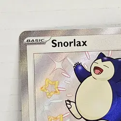 Pokemon TCG Snorlax 202/091 Shiny Holo Rare Paldean Fates Mint Condition - Image 5