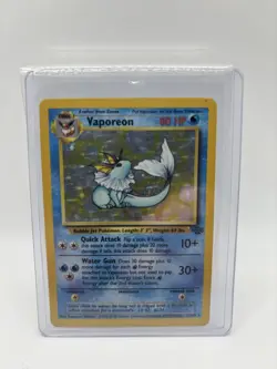 Vaporeon 12/64 Jungle Holo Pokemon TCG 1999 - Image 1