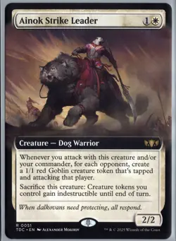 Ainok Strike Leader (Extended Art) Commander: Tarkir: Dragonstorm #51 - Image 1