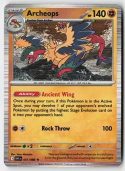 Pokemon Archeops - 051/086 - Holo Rare White Flare NM - Image 1