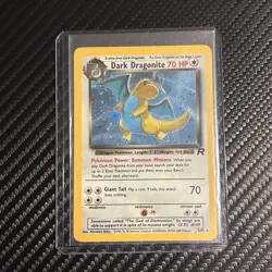 Pokemon Dark Dragonite 5/82 – Team Rocket Holo Rare Unlimited WOTC 2000 - Image 1