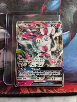 Sylveon GX 92/145 Guardians Rising Rare Holo GX Full Art Pokemon Card NM WOW - Image 1
