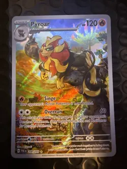 Pokemon Pyroar TCG Holo Card Illustration Rare Card 200/193 Sv02: Paldea Evolved - Image 1