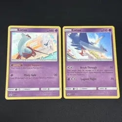 Latias SM87 & Latios SM88 Holo Pokemon TCG Promo Lot (dent) - Image 1