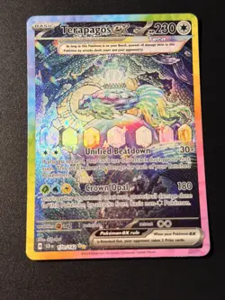 NM-Mint Terapagos ex - 170/142 - Special Illustration Rare Pokemon Stellar Crown - Image 1
