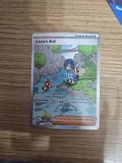 Lana's Aid 219/167 - Twilight Masquerade - SIR Pokemon Card NM - Image 1