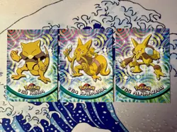 1999 Topps Pokemon Blue Label Abra 63 Kadabra 64 Alakazam 65 Pack Fresh NM✨ - Image 1