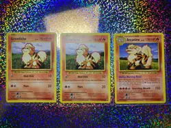 Pokemon TCG Evolutions Regular Non-Holo: 18/108 Arcanine; 17/108 Growlithe (x2) - Image 1