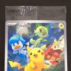 Pikachu 027 Pokemon Center Stamp Exclusive Black Star Promo Unopened Card - NM/M - Image 4
