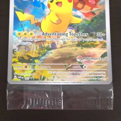 Pikachu 027 Pokemon Center Stamp Exclusive Black Star Promo Unopened Card - NM/M - Image 5