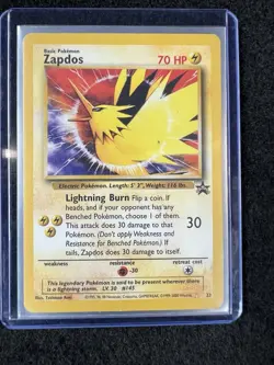 Pokemon TCG Zapdos Black Star Promo 23/53 Pokemon The Movie 2000 - Image 1