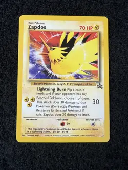 Pokemon TCG Zapdos Black Star Promo 23/53 Pokemon The Movie 2000 - Image 2