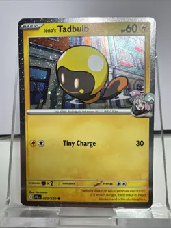 Iono's Tadbulb - (Cosmos Holo) 052/159 Pokemon Journey Together - NM - Image 1