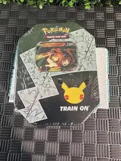 Pokemon TCG Lance’s Charizard V Celebration Tin 25th Anniversary Factory Sealed - Image 2