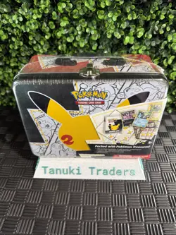 Pokemon TCG 25th Anniversary Celebrations Collector Chest Lunch Box Tin Sealed - Image 1