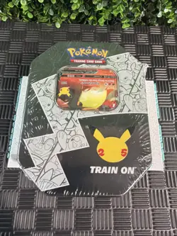 UPSIDE DOWN - Pokemon TCG 25th Anniversary Celebrations Tin Lance's Charizard V - Image 1