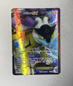 Pokemon Dark Explorers 105/108 Raikou EX Full Art Holo Rare NM - Image 1