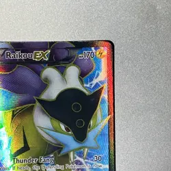 Pokemon Dark Explorers 105/108 Raikou EX Full Art Holo Rare NM - Image 3