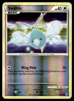 Swablu 78/102 Common HGSS Triumphant Pokemon Reverse Holo Lightly Played - Image 1