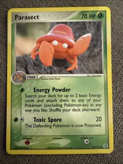 Parasect Fire Red Leaf Green 43/112 Yuka Mori Art 2004 Pokemon - Image 1