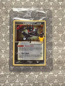 NM/M Pokemon TCG Greninja Gold Star SWSH144 Celebrations Black Star SEALED PROMO - Image 1
