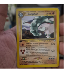 Pokemon TCG Donphan 21/111 Neo Genesis 1st Edition Rare Regular 70 HP (EN) - Image 1