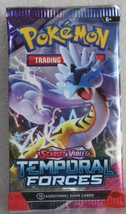 Pokemon TCG Scarlet and Violet Temporal Forces Booster Pack NEW SEALED - Image 1
