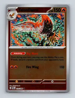 Talonflame 014 2026 Pokemon Perfect Order Shinji Kanda Reverse Holo Card NM+ (b) - Image 1