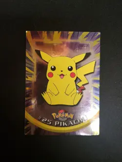 Pikachu 25 Topps Blue Logo TV Animation Edition Pokemon LP Holo - Image 1